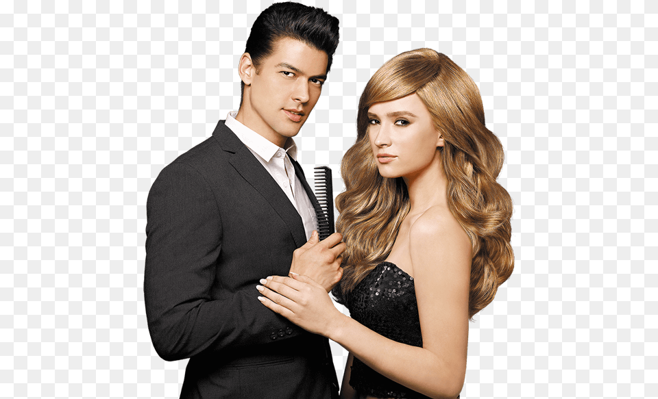 Ecology Of Hair Growth Jonsson Protein Singapore Man And Woman With Healthy Hair, Formal Wear, Hand, Dress, Person Png