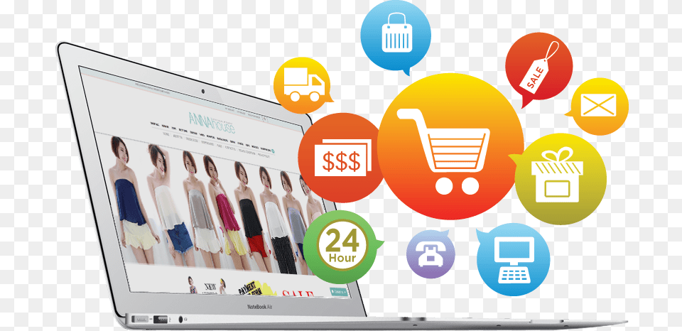 Ecommerce Dubai Shopping And E Commerce, Computer, Electronics, Person, Pc Free Png Download