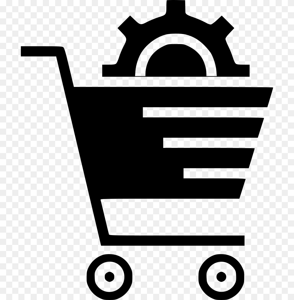 Ecommerce Shopping Cart E Commerce Icon, Stencil, Bulldozer, Machine Free Png Download