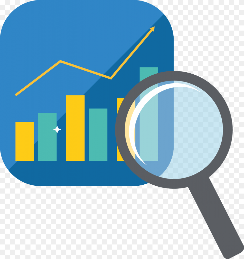 Economic Market Clipart, Magnifying Png Image