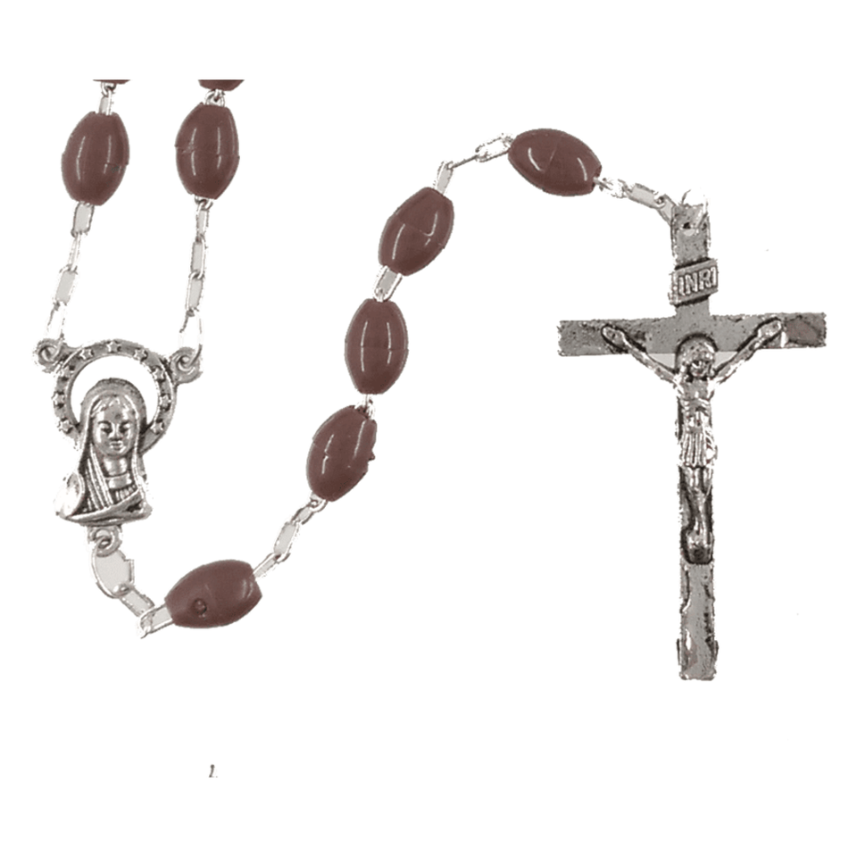 Economy Brown Rosary 01 Cross, Symbol, Accessories, Prayer Beads, Prayer Free Png