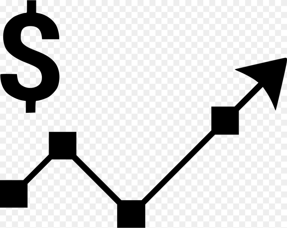 Economy Clipart Profit Loss Economic Icon Transparent, Stencil, Symbol, Device, Plant Free Png