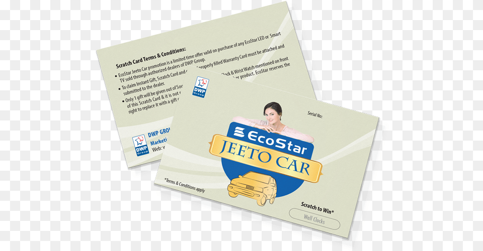 Ecostar Jeeto Car Brochure, Text, Adult, Female, Person Free Png Download