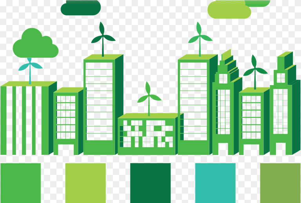 Ecosystem Sustainable City, Urban, Neighborhood, Metropolis, Green Png Image
