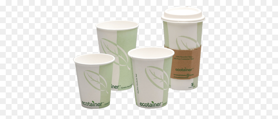 Ecotainer Hot Cup Paper Cup Compostable, Disposable Cup, Beverage, Coffee, Coffee Cup Free Png Download