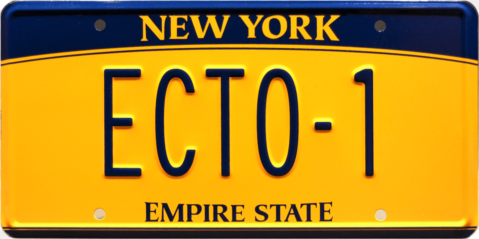 Ecto 1 Prop Plate Movie Memorabilia From The 2016 Movie Ghostbusters Ecto 1 License Plate, License Plate, Transportation, Vehicle Png