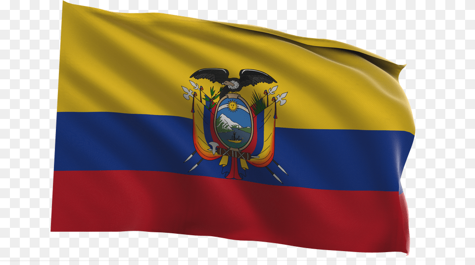 Ecuador Bandera Fotorecurso Flag, Device, Grass, Lawn, Lawn Mower Free Png Download