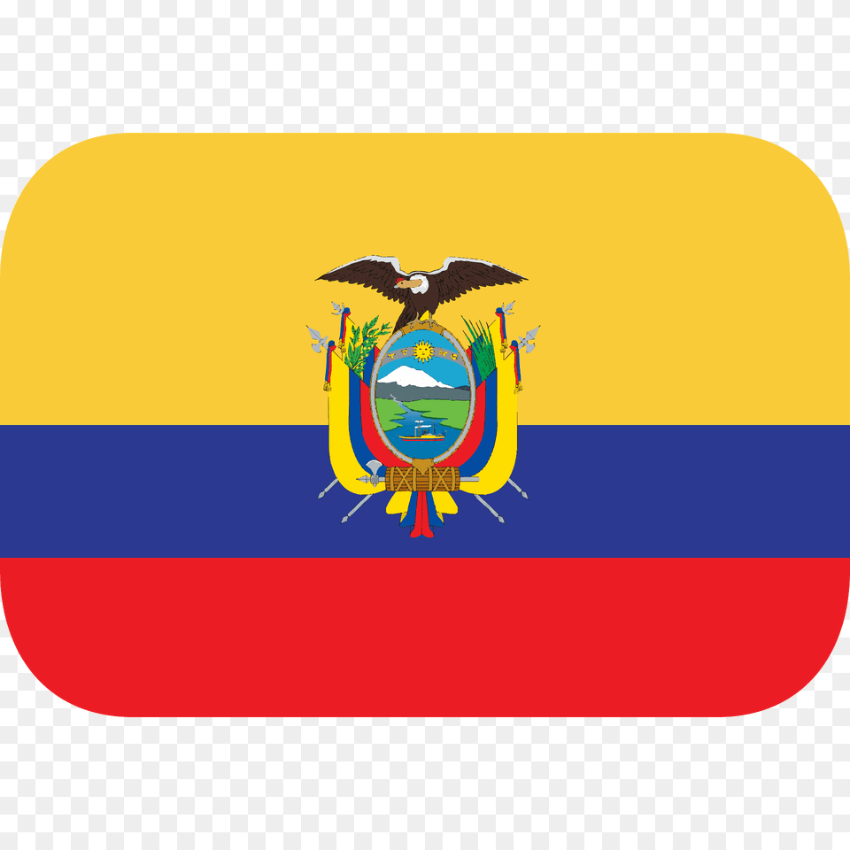 Ecuador Flag Emoji Clipart, Logo, Animal, Bird, Emblem Free Png