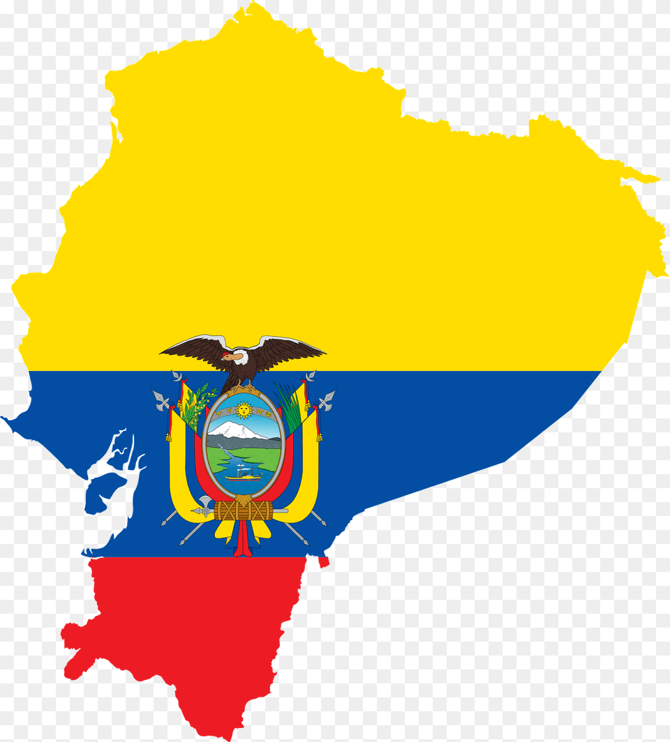 Ecuador Flag Map Clipart, Animal, Bird, Chart, Plot Free Transparent Png