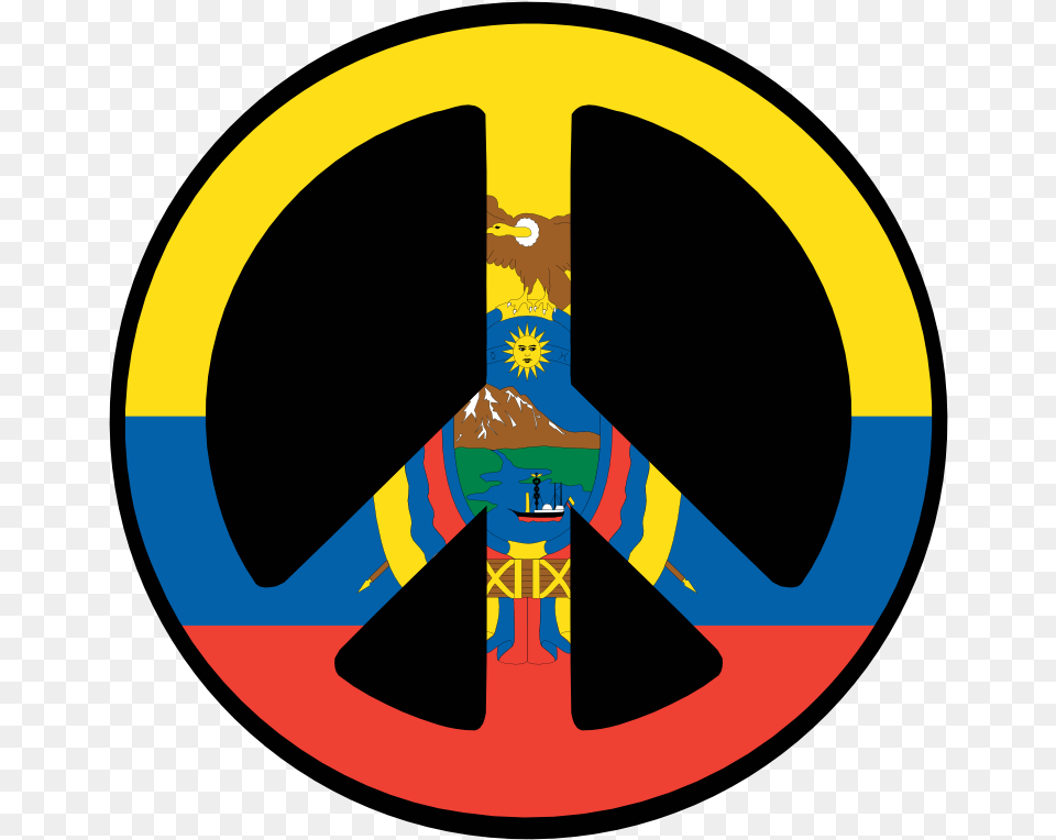 Ecuador Peace Symbol Flag 4 Scallywag Peacesymbol Ecuador Symbols, Alloy Wheel, Car, Car Wheel, Machine Free Png Download