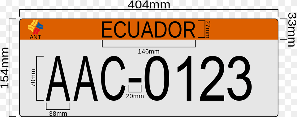 Ecuadorian License Plate, License Plate, Transportation, Vehicle, Text Free Transparent Png