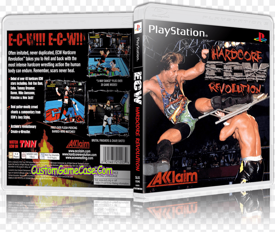 Ecw Hardcore Revolution Ecw Hardcore Revolution Nintendo, Advertisement, Poster, Adult, Male Png