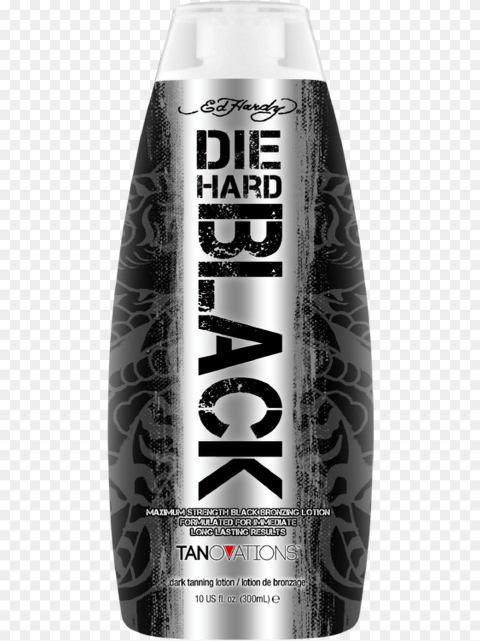 Ed Hardy Die Hard Black Maximum Strength Black Bronzing Energy Drink, Bottle, Can, Tin, Alcohol Free Png