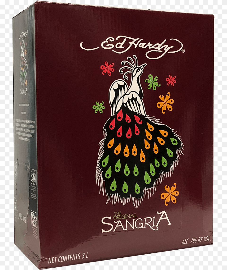 Ed Hardy Sangria Ed Hardy Sangria Box, Book, Publication, Animal, Bird Free Png