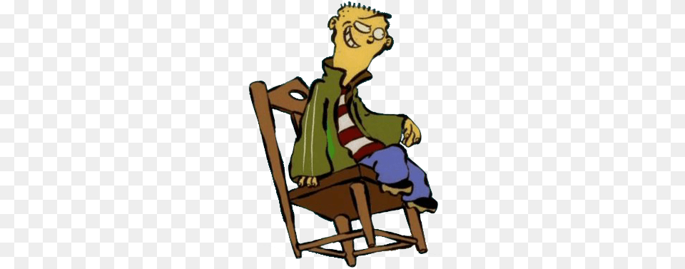 Ed On A Chair Ed Edd N Eddy Know Your Meme, Furniture, Baby, Person, Face Png Image