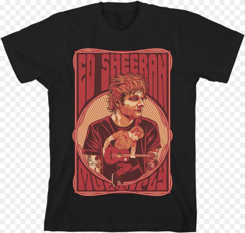 Ed Sheeran Gig Posters, T-shirt, Clothing, Person, Man Free Png