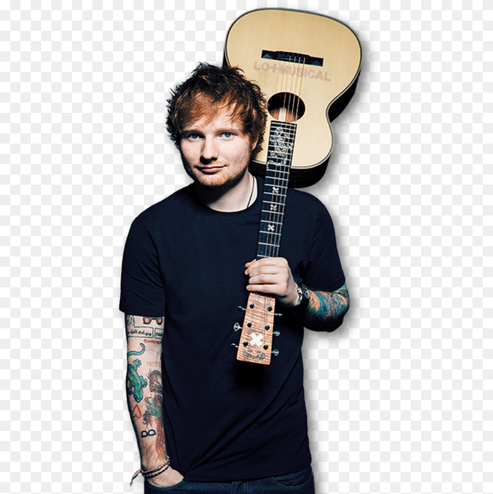 Ed Sheeran Princess Beatrice Ed Sheeran, Tattoo, Skin, Person, Musical Instrument Png Image