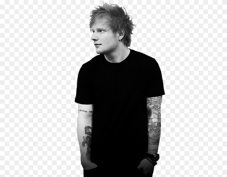 Ed Sheeran South Of The Border Feat Camila Cabello, Tattoo, T-shirt, Skin, Portrait Free Png Download