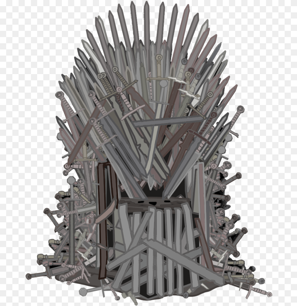 Eddard Stark Iron Throne Drawing Game Game Of Throne Iron Throne, Furniture, Cutlery Free Png