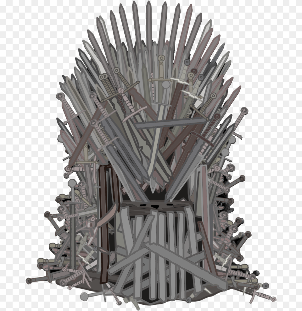 Eddard Stark Iron Throne Drawing Game Of Thrones Game Of Thrones Throne, Cutlery, Furniture, Festival, Hanukkah Menorah Free Png Download
