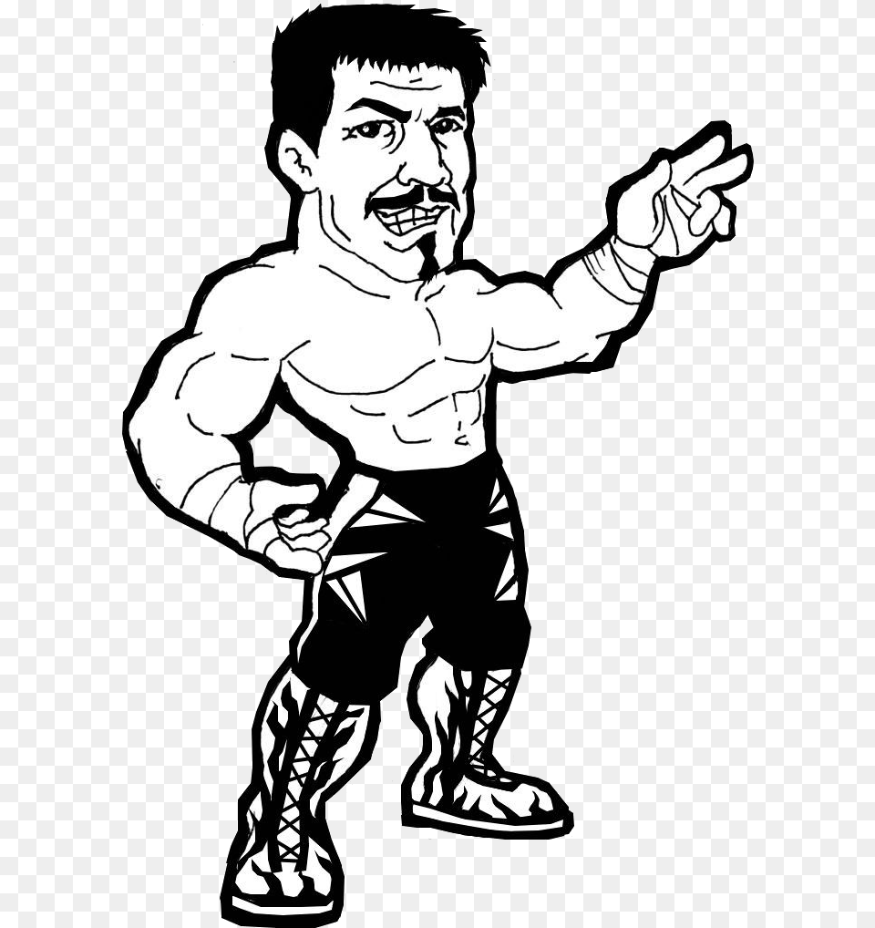 Eddie Guerrero Clip Art, Stencil, Adult, Male, Man Free Png