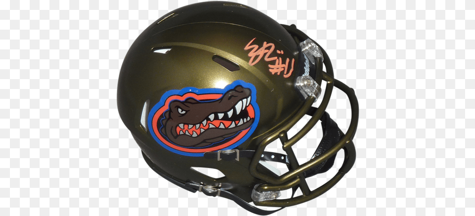 Eddy Pineiro Autographed Florida Gators Mini Helmet Florida Gators Seat Cushion, American Football, Football, Football Helmet, Sport Png Image