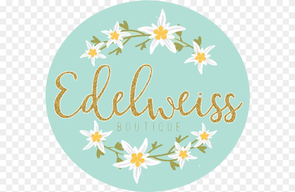 Edelweiss Boutique Label, Pattern, Plate, Flower, Plant Free Png Download