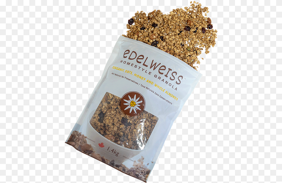 Edelweiss Granola Package Sultana, Food, Grain, Produce Png