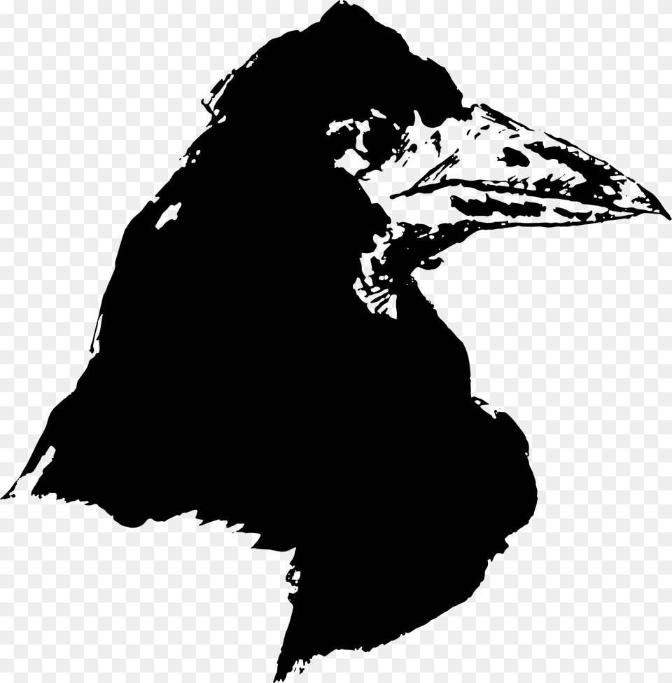 Edgar Allan Poe Raven Art, Gray Png