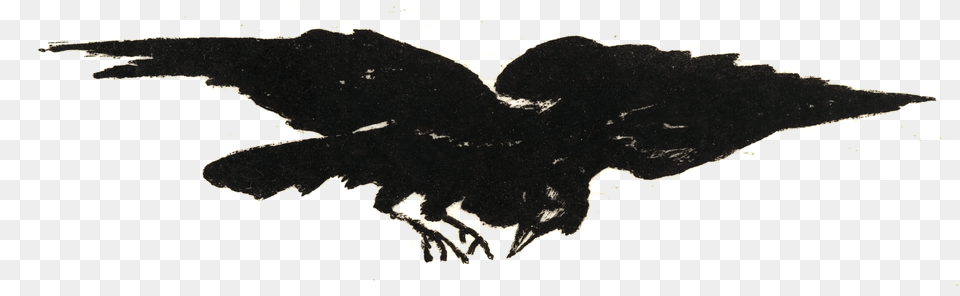 Edgar Allan Poe The Raven Manet, Silhouette Free Png Download