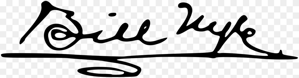 Edgar Wilson Bill Nye Signature, Gray Free Png Download