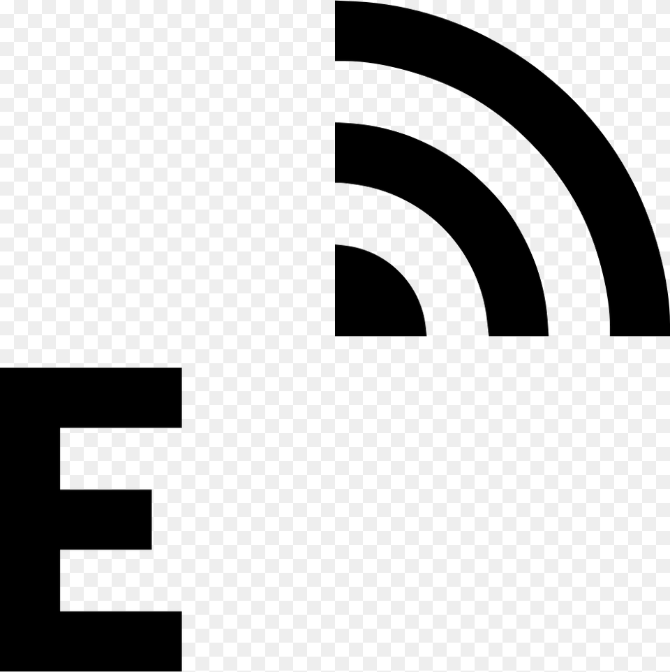 Edge Signal Icon Download, Stencil Png