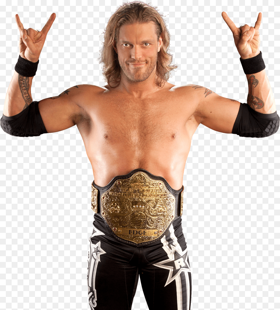 Edge Wwe Edge World Heavyweight Championship, Hand, Body Part, Finger, Person Free Png