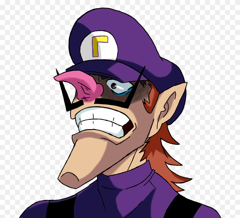 Edgy Anime Waluigi Waluigi, Book, Comics, Publication, Baby Free Transparent Png