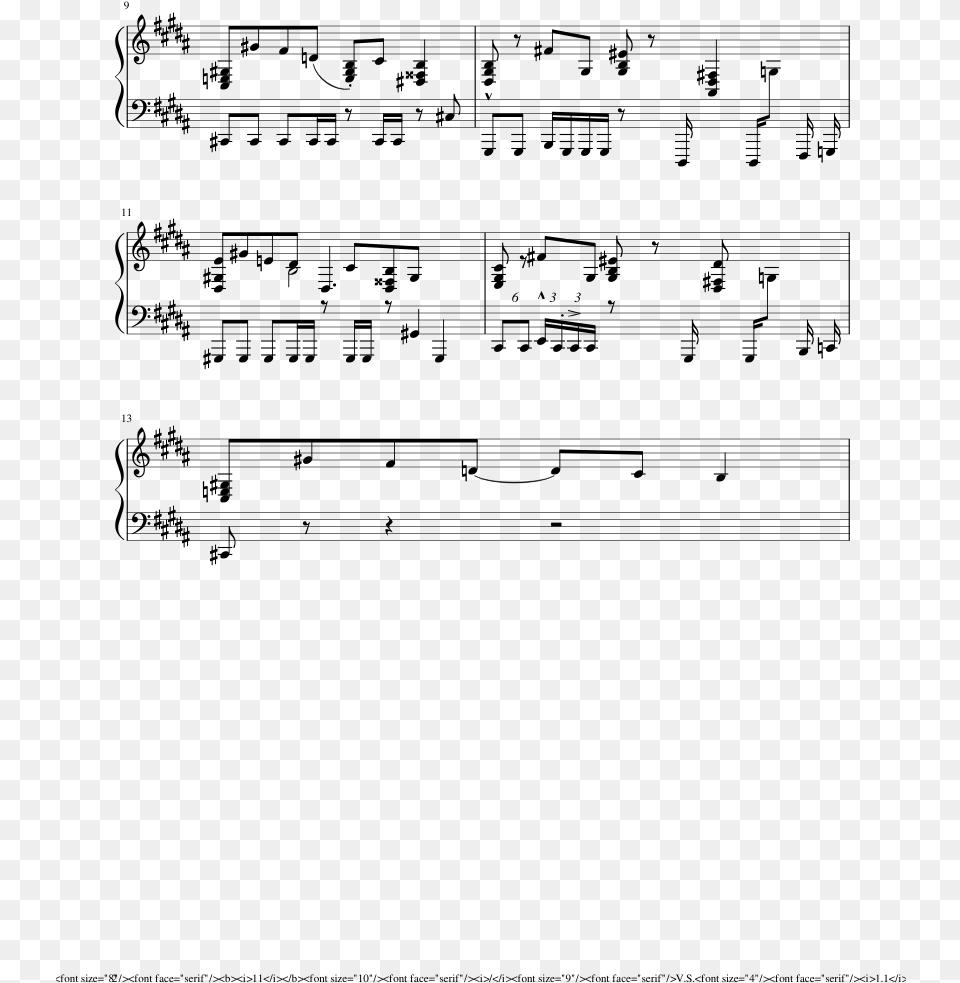 Edgy Sans Is Edgy Sheet Music Composed By 1 1 2 Of Sheet Music, Gray Free Png