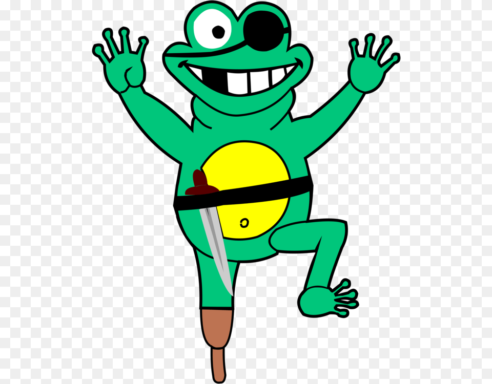 Edible Frog Pirate Toad Animal, Baby, Person, Green Free Png