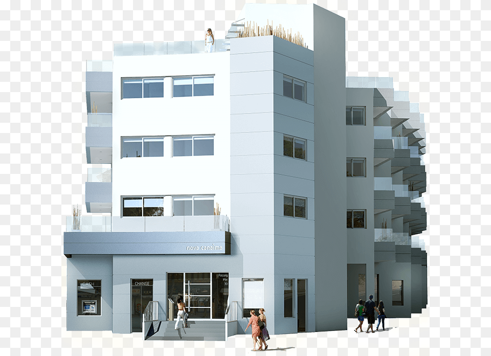 Edificio Nova Canaima Palmanova, Architecture, Building, City, Condo Free Transparent Png