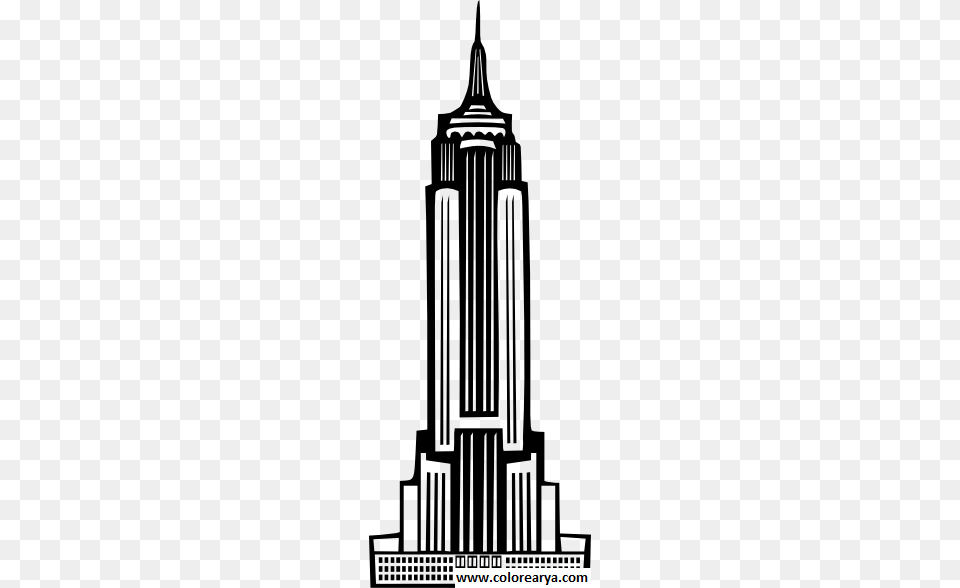 Edificios Dibujo Empire State Building Clip Art, City, Urban, Architecture, Spire Png Image