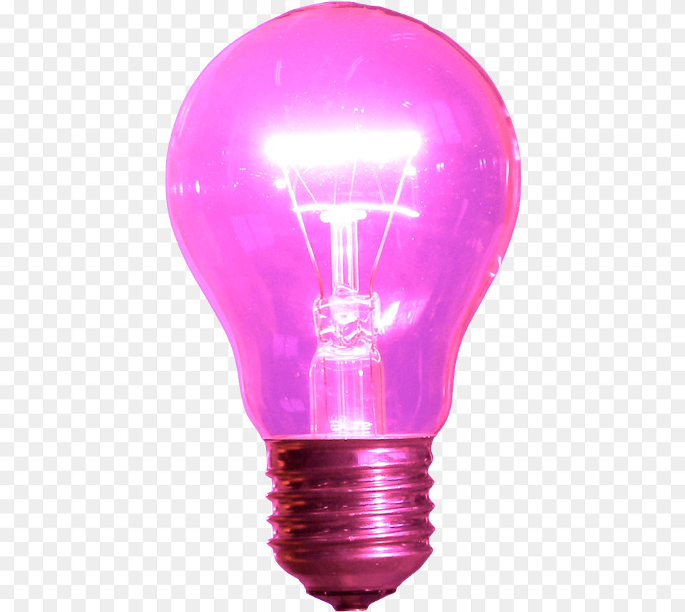 Edison Bulb Background Pink Light Bulb, Lightbulb Png Image