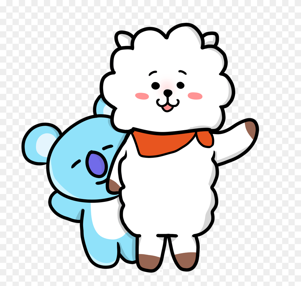 Edit Editing Sticker Bt21 Rj, Face, Head, Person, Baby Png