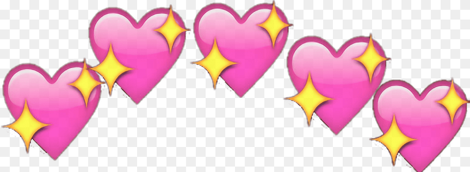 Edit Emoji Hearts Glitter Heart Emoji Meme, Symbol Png Image
