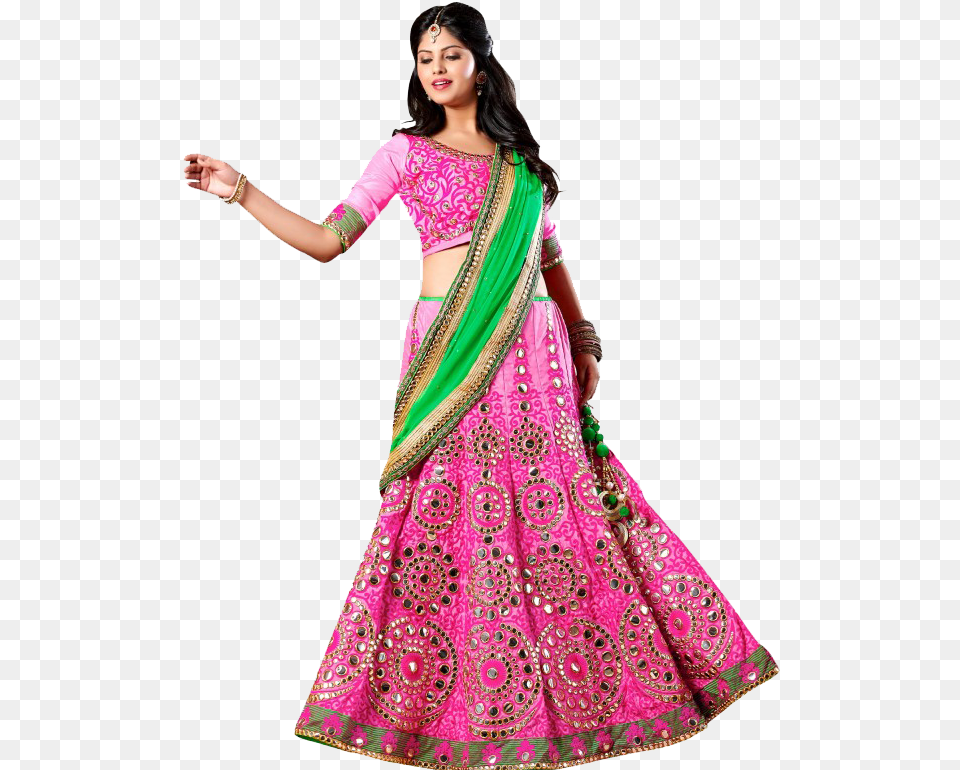 Edit Navratri Girl Chaniya Choli Hd Cb Edits Background Girl, Adult, Blouse, Clothing, Female Png