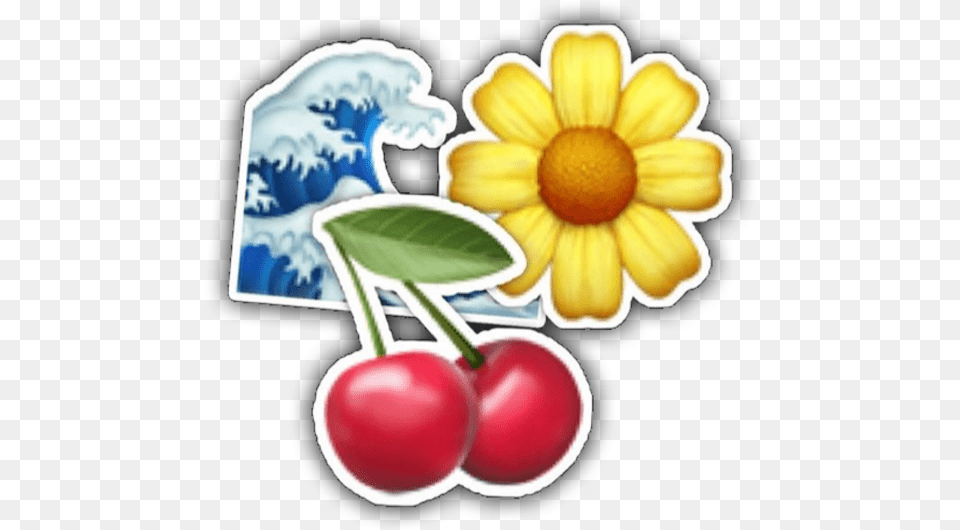 Edit Overlay Aesthetic Complexedit Emoji Freetoedit Cherry, Food, Fruit, Plant, Produce Free Transparent Png