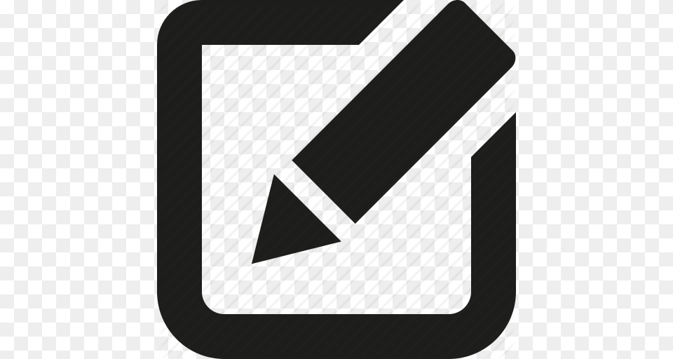 Edit Pen Write Icon, Triangle, Text Free Png Download