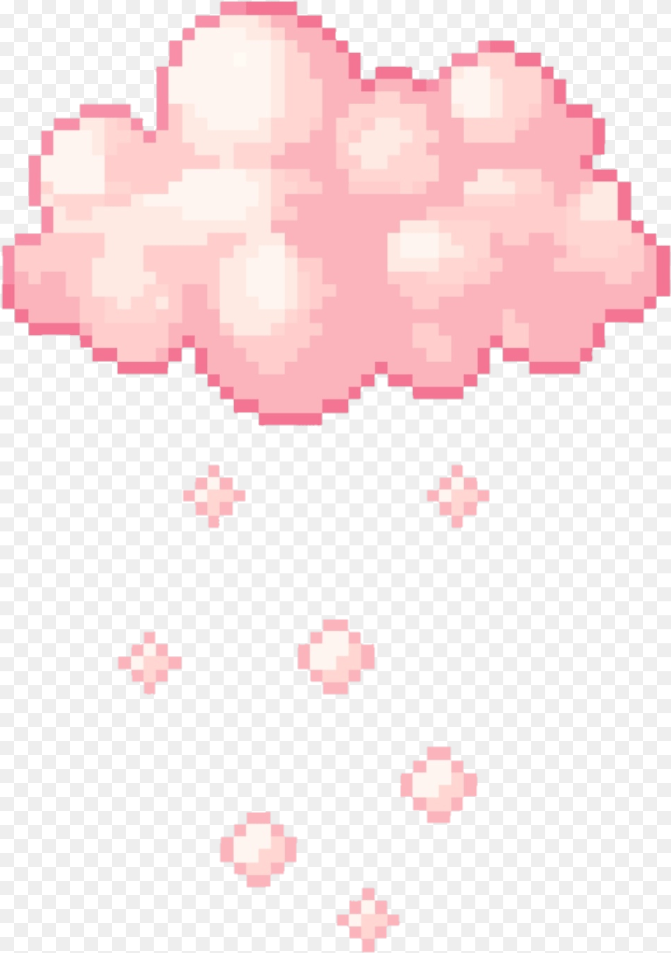 Edit Pixelart Pixel Pixeledit Sticker By Die Young Pink Cloud Animated Gif, Flower, Petal, Plant Png Image