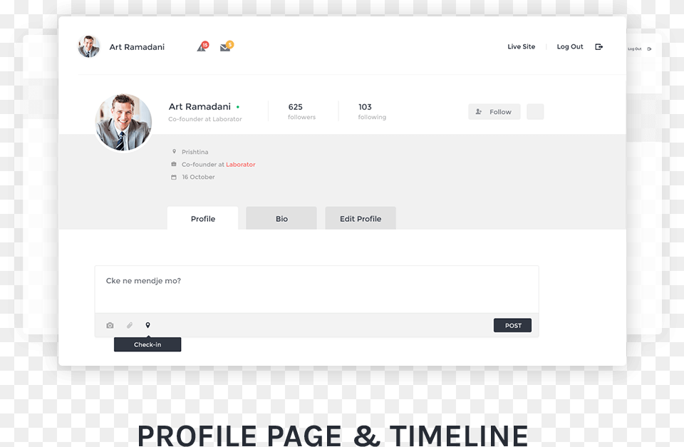 Edit Profile Template Bootstrap, File, Webpage, Page, Text Free Transparent Png