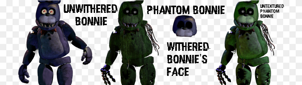 Edit Unwithered Bonnie Phantom Bonnie Five Nights At Freddy39s, Baby, Person, Alien Png Image