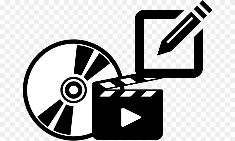 Edit Videos Video Editing Logo, Stencil Png Image