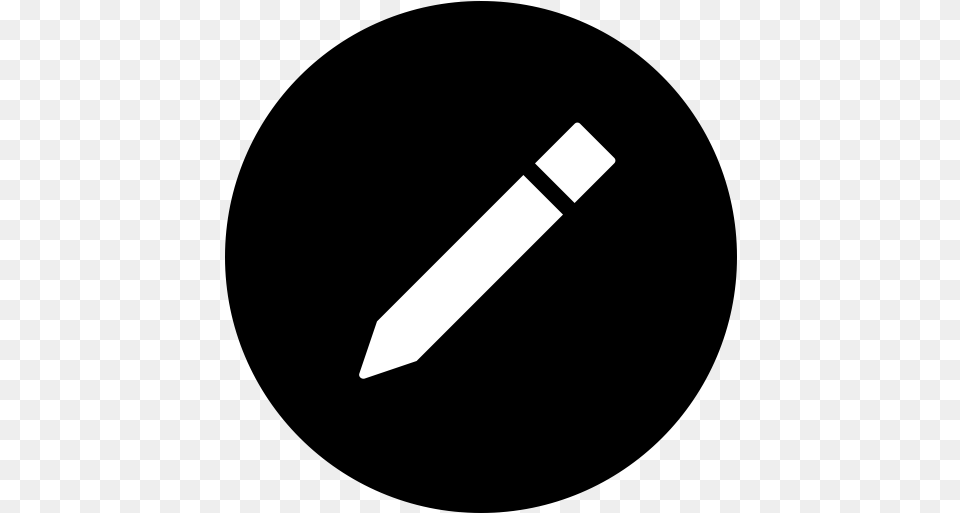 Edit Write Draw Circle Compose Icon Black Edit Circle, Blade, Dagger, Knife, Weapon Free Png