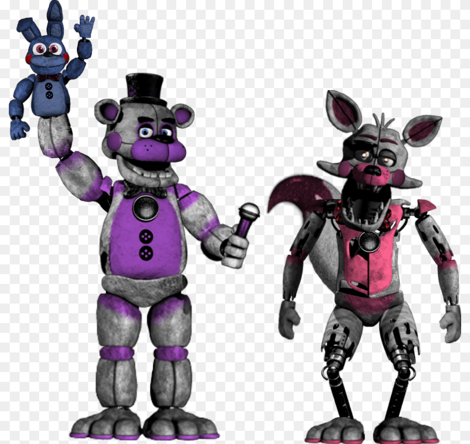 Editclassic Funtime Freddy And Funtime Foxy Funtime Freddy Funtime Foxy, Toy, Baby, Person, Robot Free Png Download